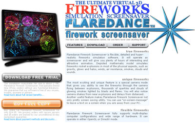 www.firework-screensaver.com web design example