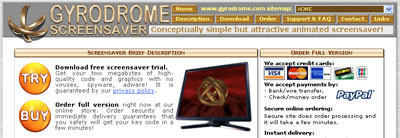 www.gyrodrome.com web design example